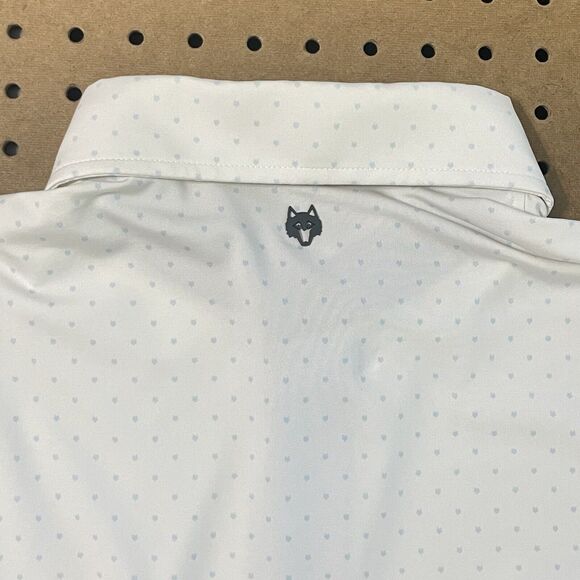 Greyson 3M Open PGA Tour Golf Polo Shirt Mini Wolf AOP White Large Men EUC - Picture 5 of 9